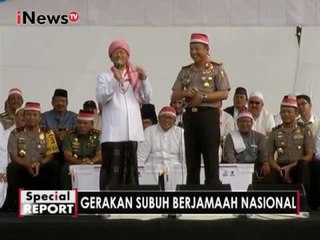 Kapolri berikan sambutan dilapangan Gasibu, Bandung - Spesial Report 12/12