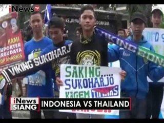 Suporter di Sukoharjo lakukan longmarch untuk beri dukungan Timnas Indonesia - iNews Siang 14/12