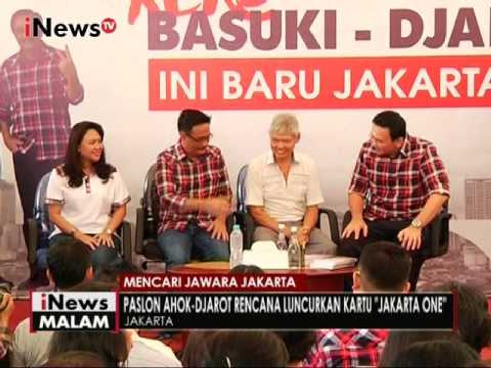 Paslon Ahok - Djarot berencana luncurkan kartu "Jakarta One" untuk warga - iNews Malam 19/12
