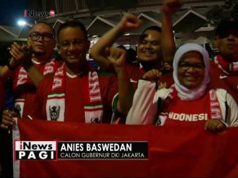 Cagub DKI Anies Baswedan nonton langsung dalam Final Piala AFF 2016 di Thailand - iNews Pagi 19/12