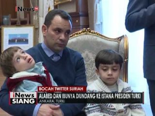 Bocah Twitter Suriah diundang dan bertemu Presiden Turki Erdogan di Istana - iNews Siang 22/12