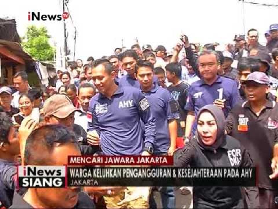 AHY kampanye berjalan kaki 7 Km & berjanji sosialisasikan 1 Miliar per RW - iNews Siang 22/12