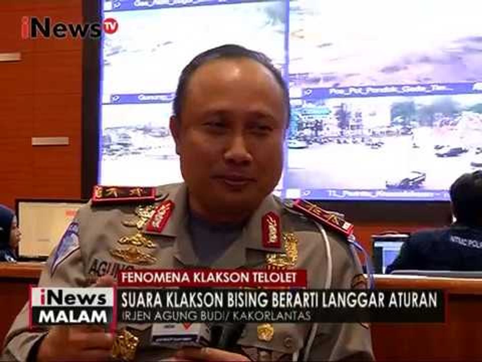 Kakorlantas Agung. B akan kaji klakson telolet apakah melanggar atau tidak - iNews Malam 22/12