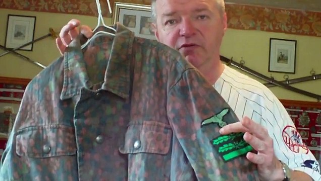 WORLD WAR TWO GERMAN MODEL 1944 SS CAMOUFLAGED NORMANDY TUNIC JACKET