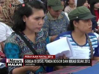 Jemaat GKI Yasmin & Piladelphia beribadah Misa Natal di depan Istana Negara - iNews Malam 25/12