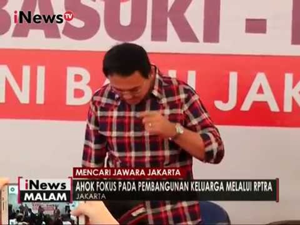 Ahok tak pikirkan penghargaan selama jadi Gubernur & fokus pembangunan RPTRA - iNews Malam 22/12