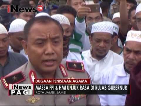 Dugaan Penistaan Agama, Massa FPI dan HMI unjuk rasa di Rujab Gubernur- iNews Pagi 26/12