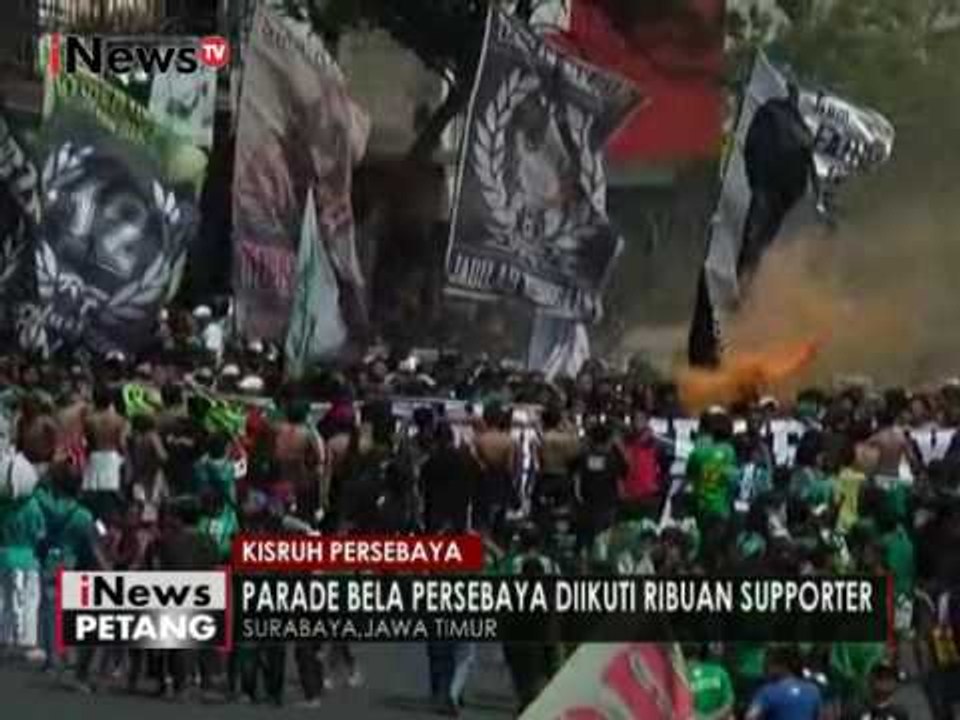 Ribuan Suporter Bonek turun ke jalan meminta Persebaya diakui PSSI - iNews Petang 26/12