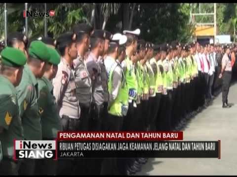 Jelang Natal & Tahun Baru, ribuan Petugas gabungan apel & di siagakan - iNews Siang 23/12