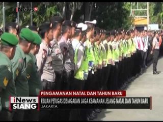 Jelang Natal & Tahun Baru, ribuan Petugas gabungan apel & di siagakan - iNews Siang 23/12