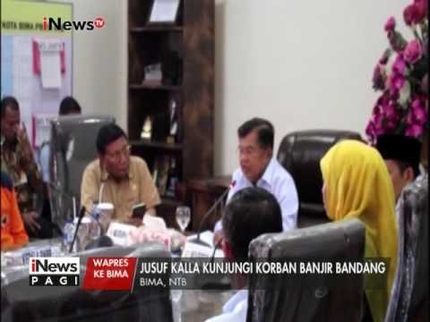 Pasca Banjir Bandang Bima, Wapres JK berkunjung ke Kota Bima - iNews Pagi 29/12