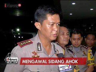 Pengamanan sidang Ahok dilokasi terbaru Auditorium Kementerian Pertanian - iNews Malam 02/01