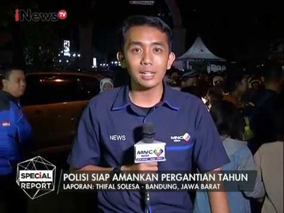 Live Report : Kondisi Alun - Alun kota Bandung terkait perayaan tahun baru - Spesial Report 31/12