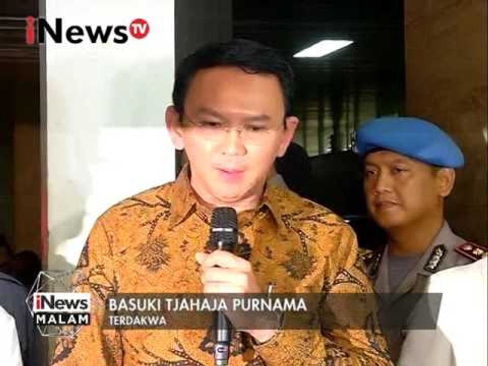 Keterangan pers dari Ahok terkait sidang dirinya - iNews Malam 03/01