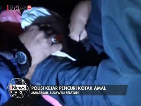 Polisi terlibat kejar - kejaran dengan pencuri kotak amal Masjid - iNews Pagi 04/01