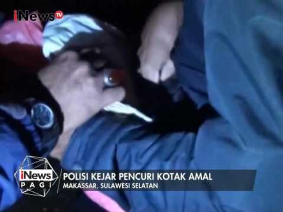 Polisi terlibat kejar - kejaran dengan pencuri kotak amal Masjid - iNews Pagi 04/01