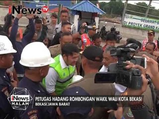 Petugas hadang rombongan wakil wali kota Bekasi - iNews Malam 04/01
