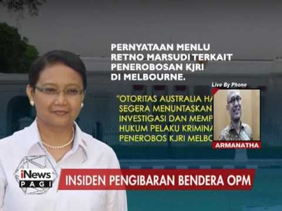Keterangan Kemenlu Terkait Aksi Pengibaran Bendera OPM di KJRI Melbourne - iNews Pagi 09/01
