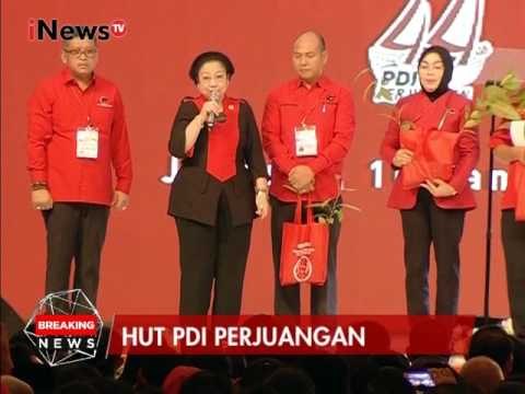 Megawati berikan bibit pohon dalam rangka Hut ke 44 PDI P - iNews Breaking News 10/01