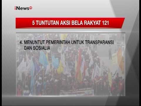 BEM seluruh Indonesia & Elemen Masyarakat menggelar aksi bela Rakyat 121 - iNews Pagi 12/01