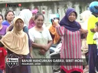 1 unit mobil terseret detasnya bajir di Pasuruan, Jatim - iNews Siang 13/01