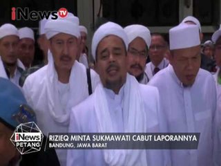 Rizieq akan laporkan balik Sukamawati - iNews Petang 12/01