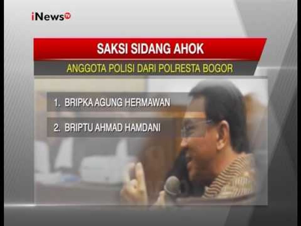 Berikut adalah nama-nama saksi dalam Sidang Ahok hari ini - iNews Siang 17/01