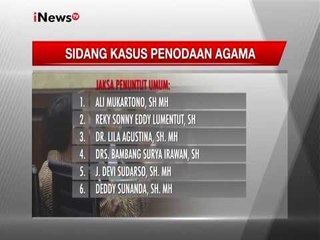 Berikut nama Hakim, Jaksa Penuntut Umum & Kuasa Hukum pada Sidang Ahok - iNews Breaking News 17/01
