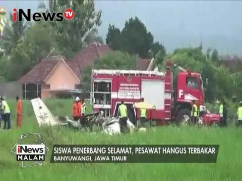 Tanpa ditemanin instruktur pesawat latih terbakar - iNews Malam 16/01