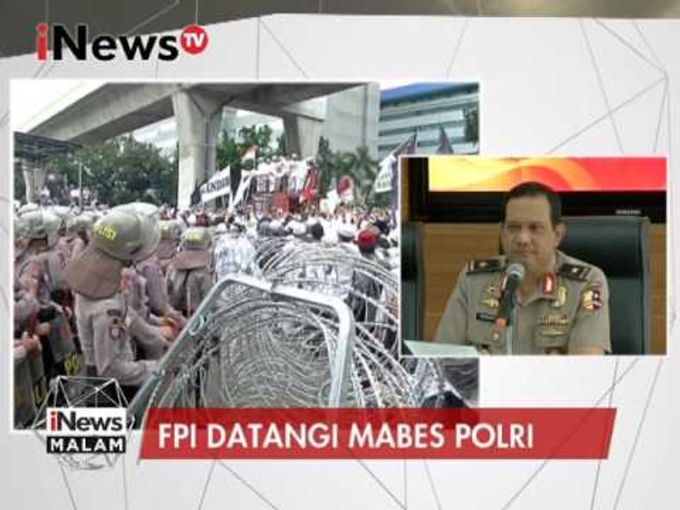 Brigjen Pol. Rikwanto telah menerima laporan pihak FPI dengan baik - iNews Malam 16/01