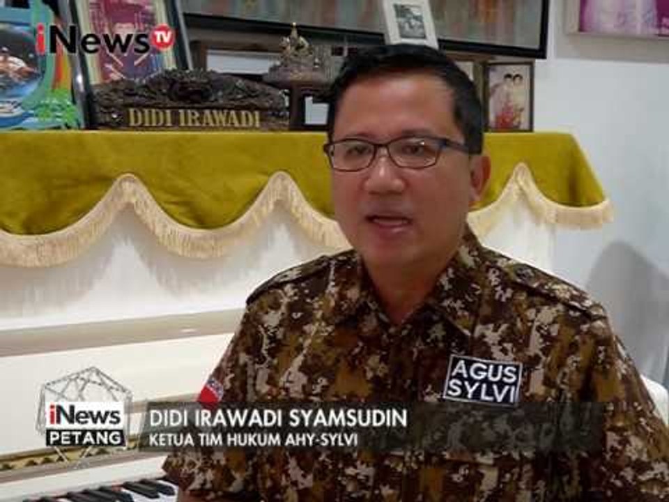 Tim Kuasa Hukum Agus & Sylvi tak terima atas perkataan kuasa Hukum Ahok - iNews Petang 16/01