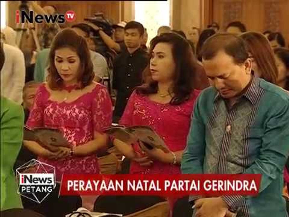 Partai Gerindra gelar perayaan Natal & Tahun Baru bersama di Hotel Sahid - iNews Petang 17/01