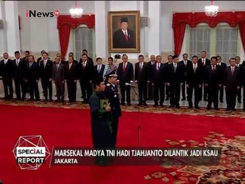 Berikut detik-detik dilantiknya Marsekal Madya Hadi Tjahjanto menjadi KSAU - Special Report 18/01