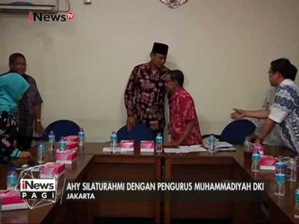 AHY Bersilaturahmi dengan pengurus Muhammadiyah DKI - iNews Pagi 17/01