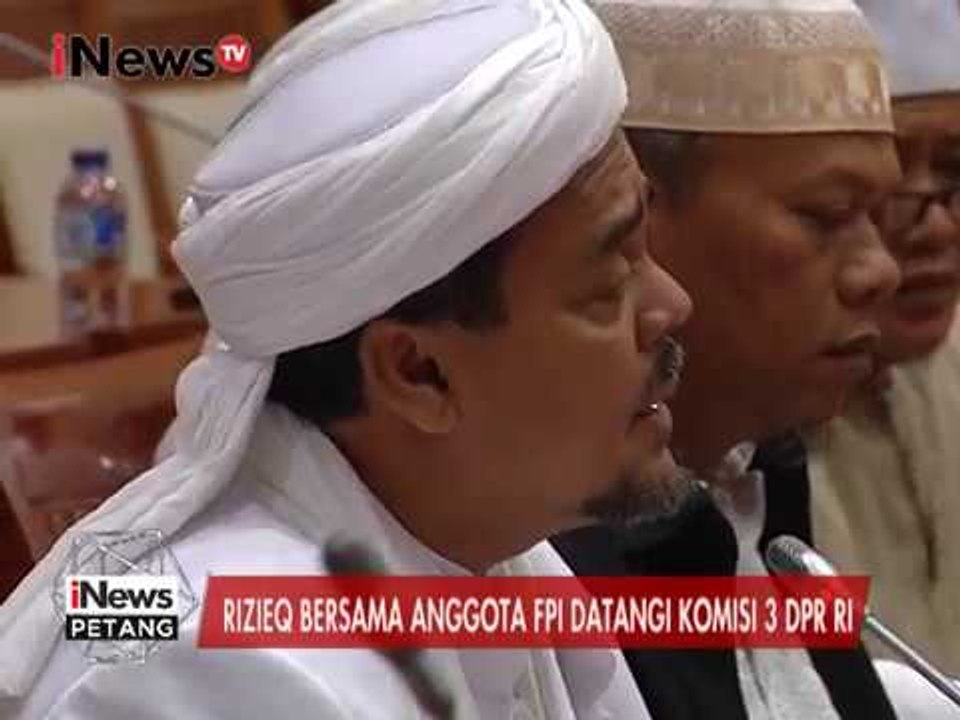 Rizieq Shihab datangi DPR RI untuk adukan Kapolda Jabar - iNews Petang 17/01