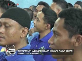 KPUD lakukan sosialisasi Pilkada terhadap ratusan warga binaan di Lapas - iNews Petang 23/01