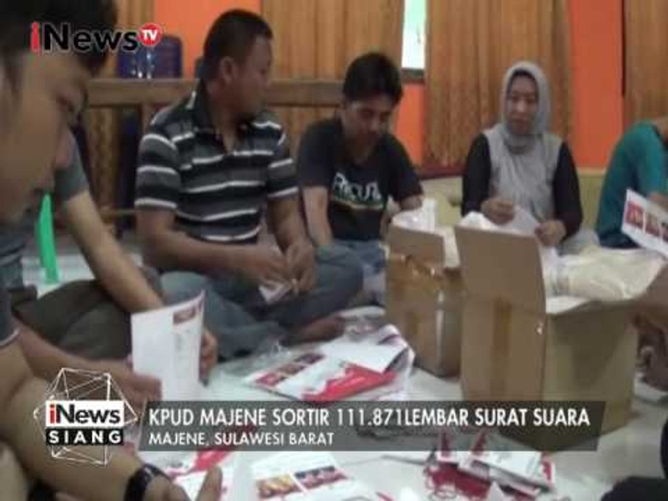 KPUD Majene & Salatiga Temukan Surat Suara Rusak Dalam Proses Sortir - iNews Siang 23/01