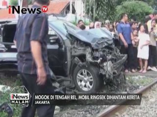 SADIS!!! mobil dihantam kereta api - iNews Malam 25/01