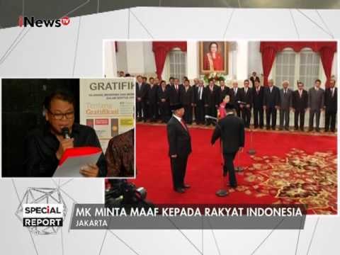 Ketua MK minta Presiden copot jabatan Patrialis Akbar jika jadi tersangka - Specisl Report 27/01