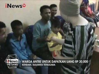 Télécharger la video: Demi Dapatkan Uang 30.000, Warga di Kendari Rela Antre Angpao - iNews Petang 28/01