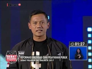 AHY : Kami pastikan seluruh warga DKI mendapat air bersih - Debat Pilkada II 27/01