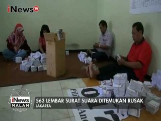 Download Video: KPU Kota Jakarta Pusat Temukan 563 Surat Suara Rusak - iNews Malam 30/01