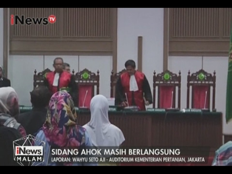 Majelis Hakim Bertanya Terkait Motivasi Ibnu Baskoro Melaporkan Ahok - iNews Malam 31/01