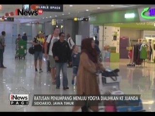 Ratusan Penumpang Tujuan Yogykarta di Alihkan ke Bandara Juanda - iNews Pagi 02/02