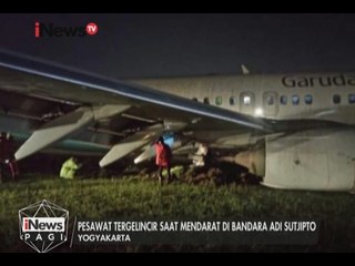 Landasan Licin, Pesawat Garuda Tergelincir di Yogyakarta - iNews Pagi 02/02