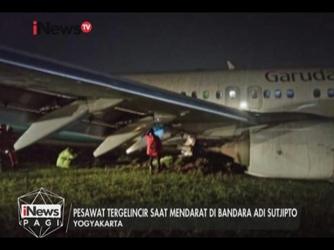 Landasan Licin, Pesawat Garuda Tergelincir di Yogyakarta - iNews Pagi 02/02
