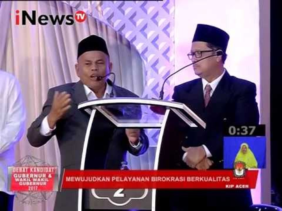 Debat Pilkada Aceh 2017 : Mewujudkan pelayanan Birokrasi berkualitas Part 03 - iNews TV 31/01