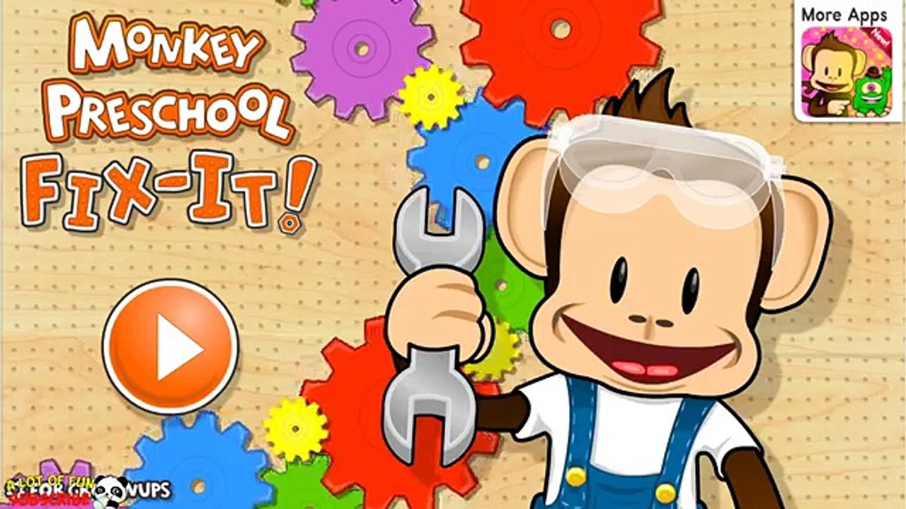 Fun Baby Play Learn Colors, Shapes, Numbers with Monkey Preschool Fix-It Kids Game