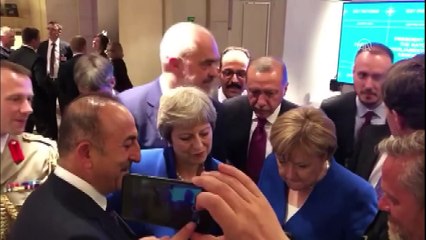 NATO zirvesinde liderler İngiltere-Hırvatistan maçını takip etti - BRÜKSEL