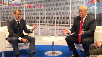 Trump And Macron Have Funny Conversation At NATO Summit